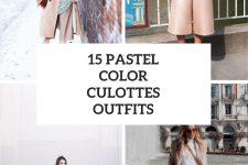 15 Fall Looks With Pastel Color Culottes