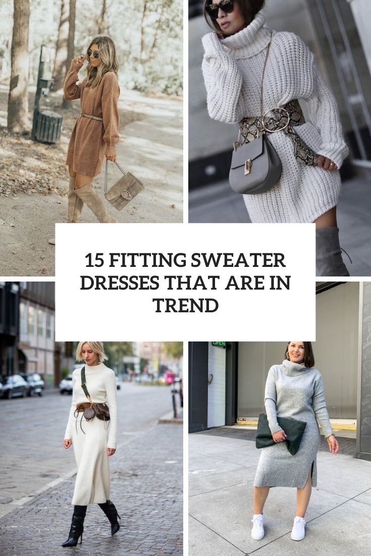 fitting sweater dresses that are in trend cover