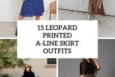 15 Outfits With Leopard Printed A-Line Skirts