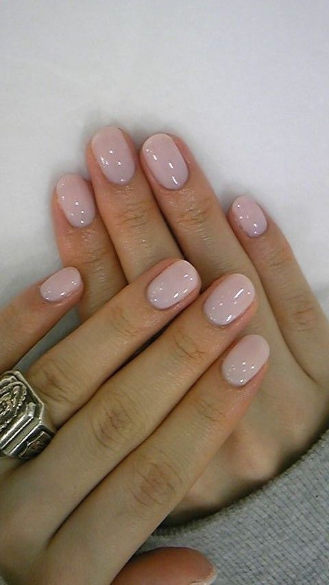 short nude nails are a perfect solution for any time, skip any shimmer, glitter and other stuff