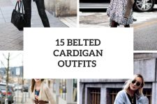 15 Cozy Looks With Belted Cardigans