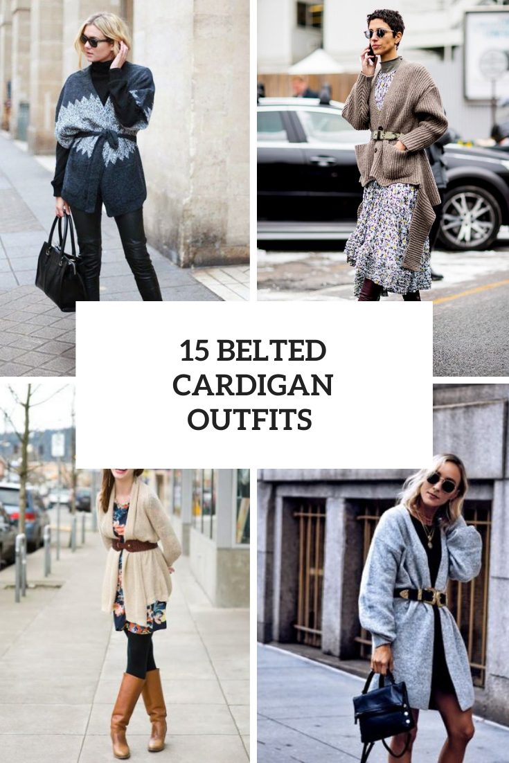 Cozy Looks With Belted Cardigans