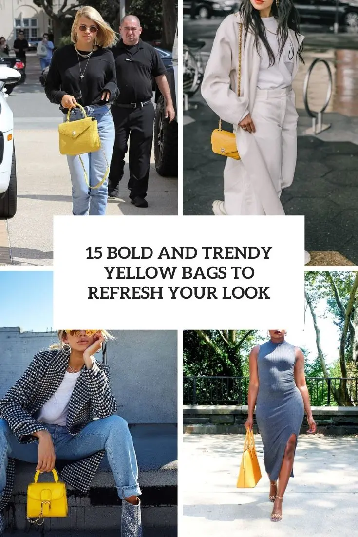 bold and trendy yellow bags to refresh your look cover