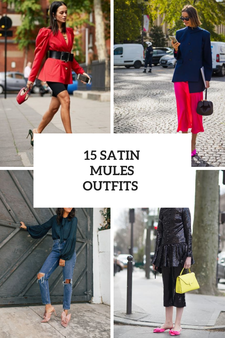 Wonderful Outfits With Satin Mules