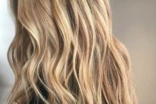 31 very natural and delicate long sunkissed hair with waves and a darker root is a lvoely idea for summer
