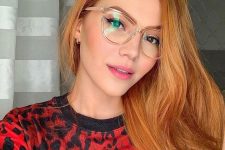 09 beautiful nude clear cat eye glasses are a timeless and trendy at the same time accessory to rock