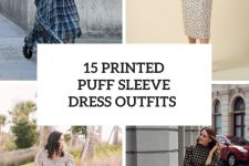 15 Looks With Printed Puff Sleeve Dresses