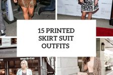 15 Outfits With Printed Suits With Skirts