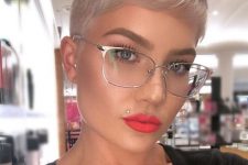 16 square cat eye eyeglasses in a delicate nude frame are right what you need to look outstanding and still casual enough