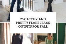 25 catchy and pretty flare jeans outfits for fall cover