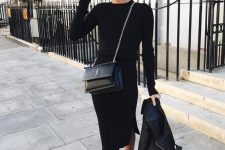 a hot office fall look in black