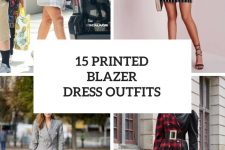 15 Looks With Printed Blazer Dresses