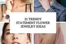 21 trendy statement flower jewelry ideas cover