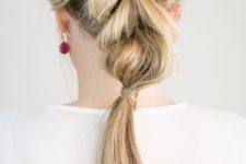 16 a braid with a bump on top is a chic idea for a holiday party and isn’t that difficult to make