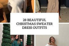 28 beautiful christmas sweater dress outfits cover