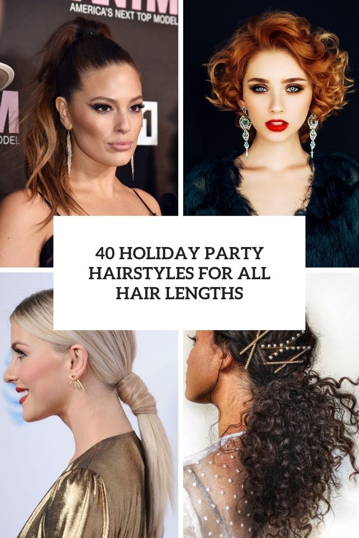 holiday party hairstyles for all hair lengths cover