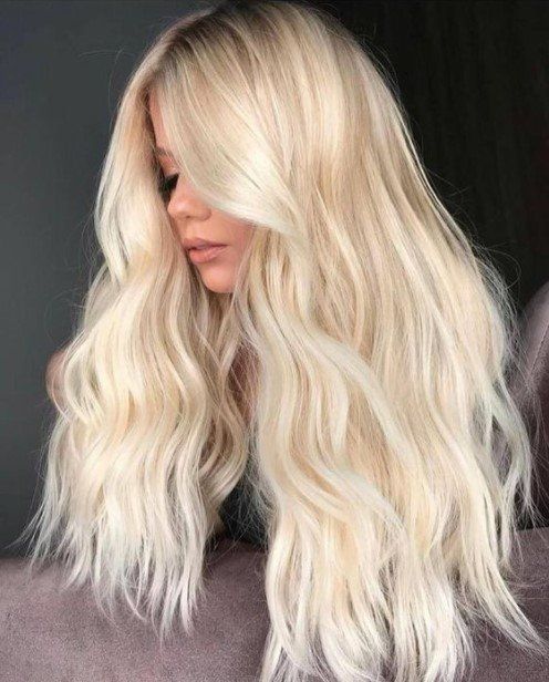 fabulous long wavy creamy blonde locks will make a chic statement and will make your stand out a lot