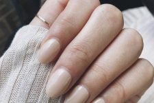 07 neutral nails of a rounded shape are a great solution for any season and they look fresh, yet not too crispy
