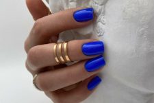 17 beautiful bright blue nails are a great idea for this year, and not only, blue is a timeless basic color