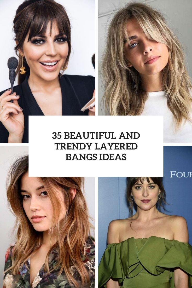 beautiful and trendy layered bangs ideas cover