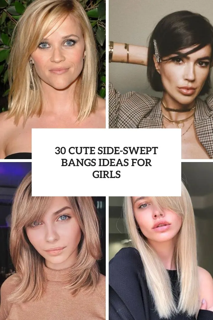 cute side swept bangs ideas for girls cover