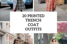 20 Looks With Printed Trench Coats For A Spring