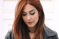 31 bold ginger shoulder-length hair is a beautiful idea to add color to your look and make you stand out