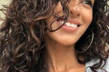 40 fantastic dark natural curls styled for every day look beautiful and are a hot trend of this year