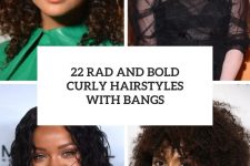 22 rad and bold curly hairstyles with bangs cover