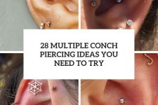 28 multiple conch piercing ideas you need to try cover