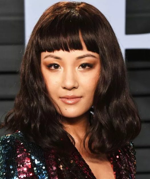 Constance Wu proved that short bangs can be red carpet worthy too, pairing them with a wavy lob, such a glam look
