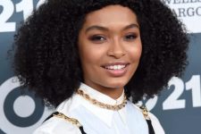 Yara Shahidi’s baby bangs and curly lob are so trendy, yet timeless, be prepared to finesse such bangs