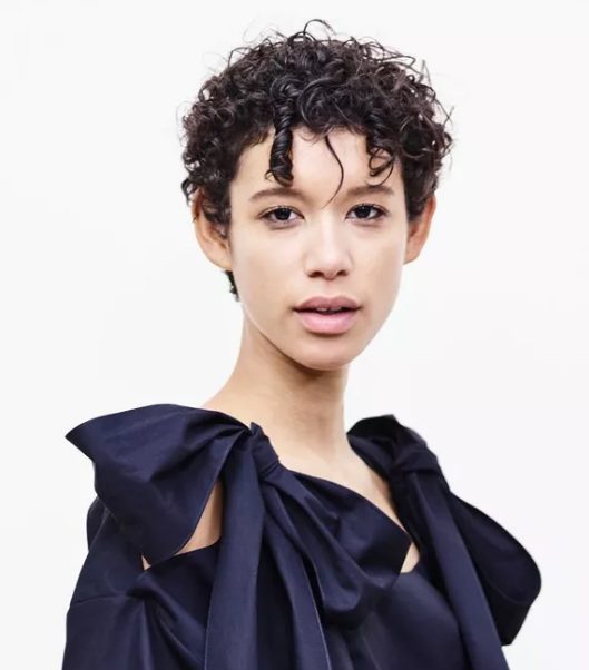 a super short pixie with piece-y spiral fringe is edgy and fun - you will have to schedule your trim every four to six weeks