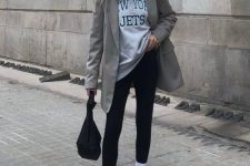 a lovely look with an oversized t-shirt