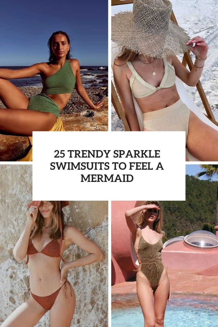 trendy sparkle swimsuits to feel a mermaid cover