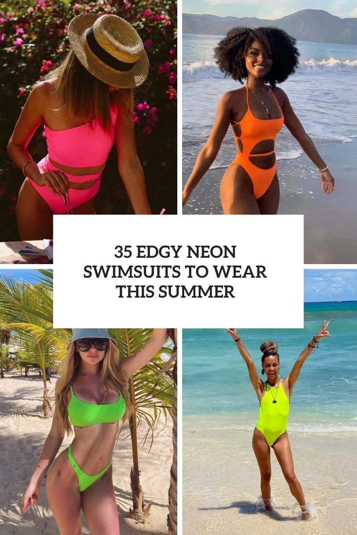 edgy neon swimsuits to wear this summer cover