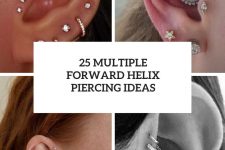 25 multiple forward helix piercing ideas cover