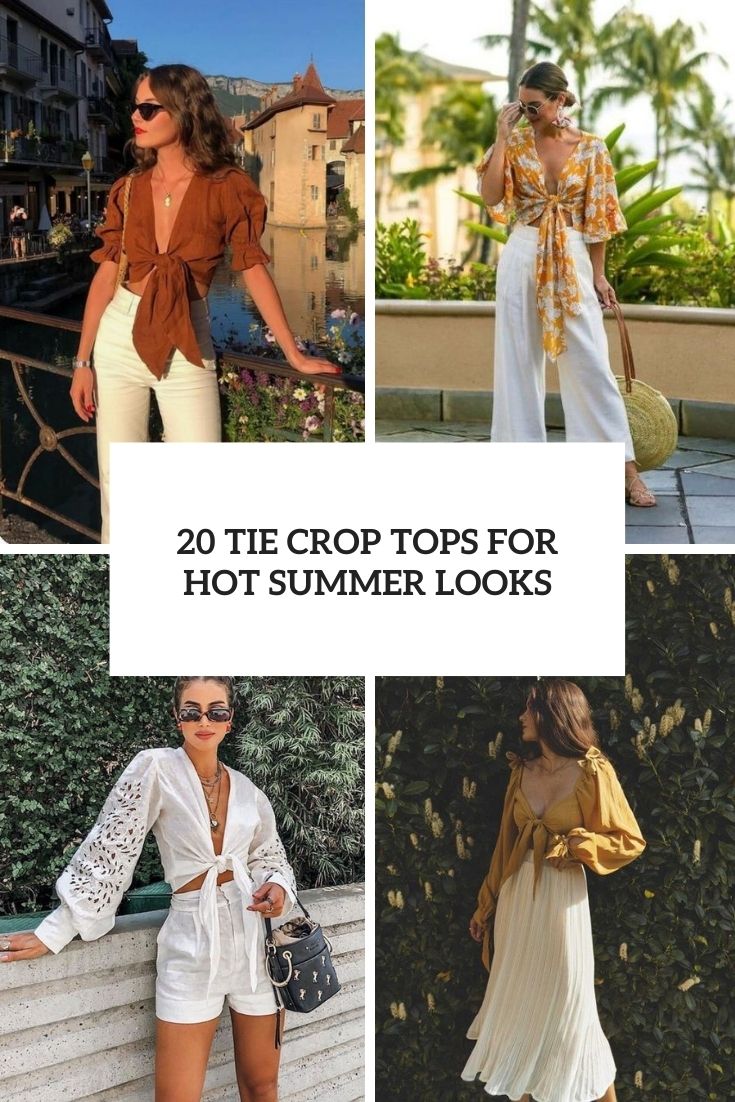 20 Tie Crop Tops For Hot Summer Looks