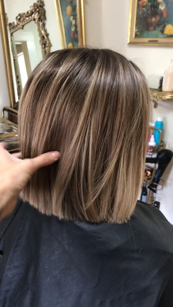 light ashy brunette hair with blonde babylights is a lovely idea for those who prefer lighter shades