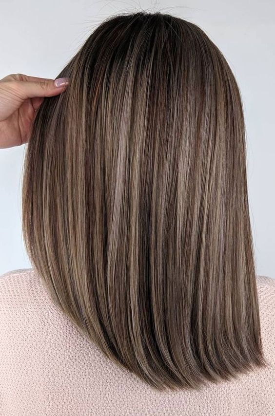 lovely brunette hair with honey and ashy blonde babylights and highlights is an amazing idea to highlight your face