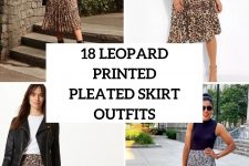18 Outfits With Leopard Printed Pleated Skirts