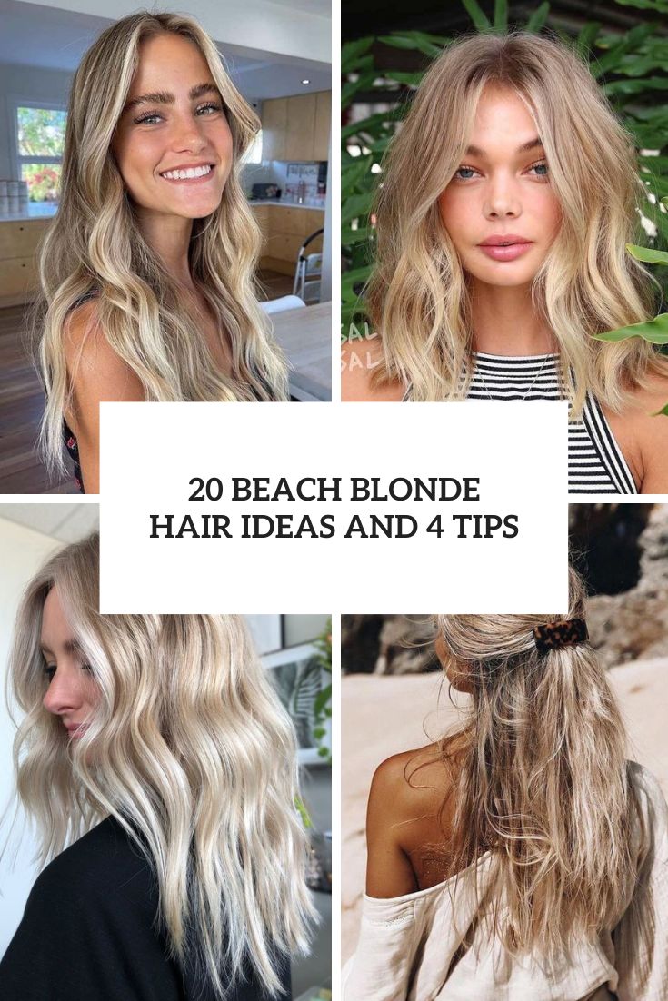 beach blonde hair ideas and 4 tips cover