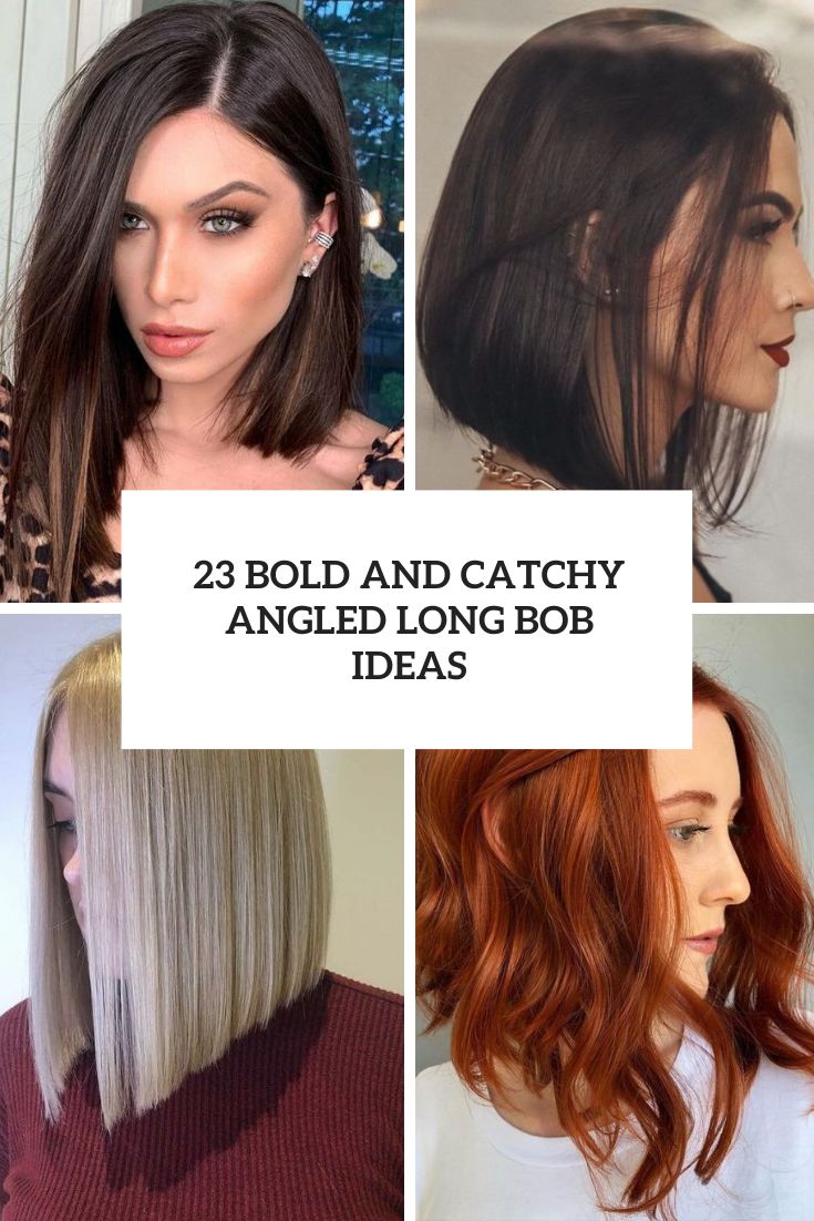 bold and catchy angled long bob ideas cover
