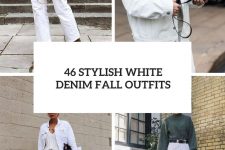 46 stylish white denim fall outfits cover