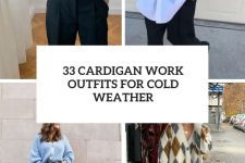 33 cardigan work outfits for cold weather cover