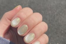 pastel yellow velvet nails are a soft and warm touch of color to your look on a cold day – they are lovely and bright