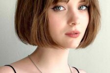 a lovely French bob hairstyle