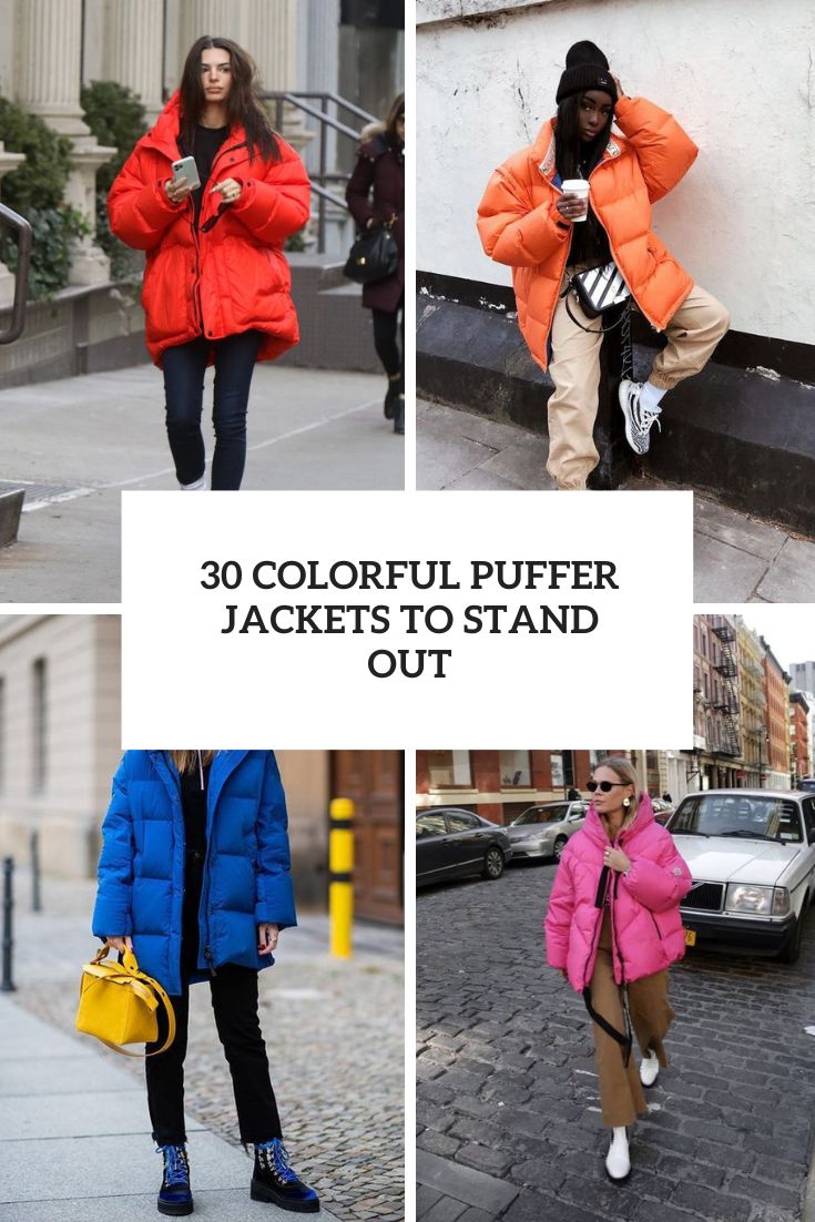 30 Colorful Puffer Jackets To Stand Out