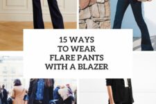 15 Ways To Wear Flare Pants With A Blazer