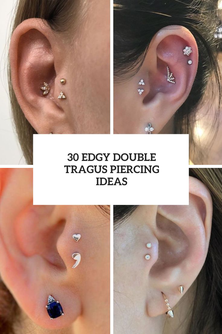 30 Edgy Double Tragus Piercing Ideas